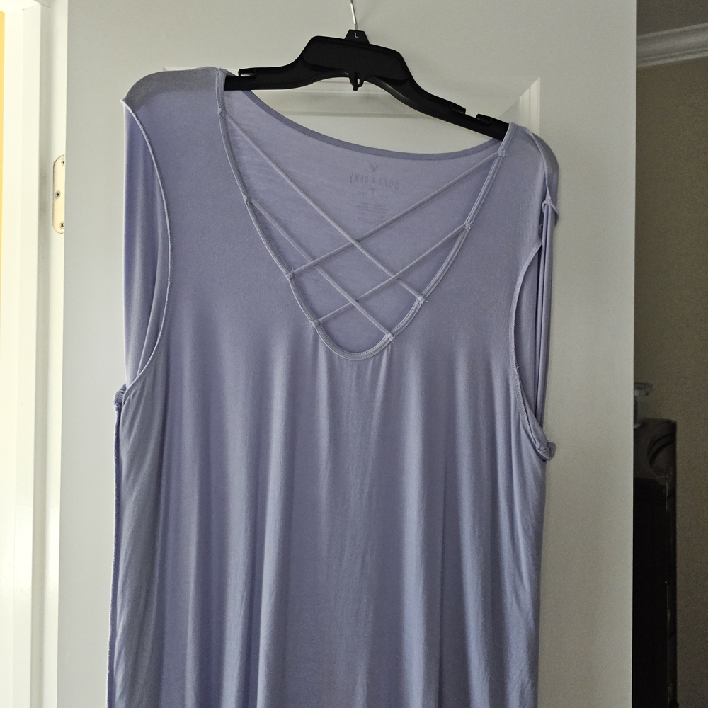 American Eagle Outfitters Lavender Sleeveless Top